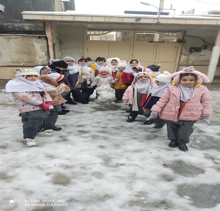 درست کردن آدم برفی 
